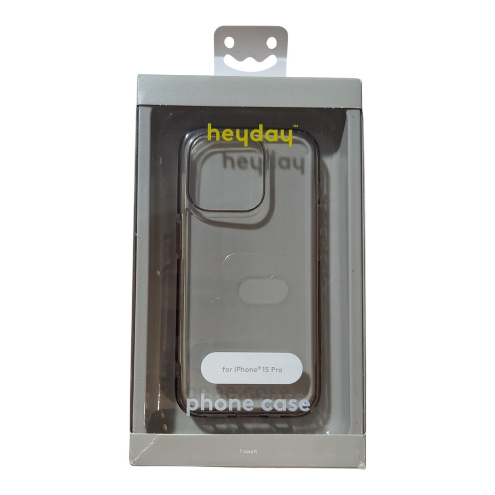A3. Heyday Phone Case‎ For Apple iPhone 15 Pro - Clear Slightly Used